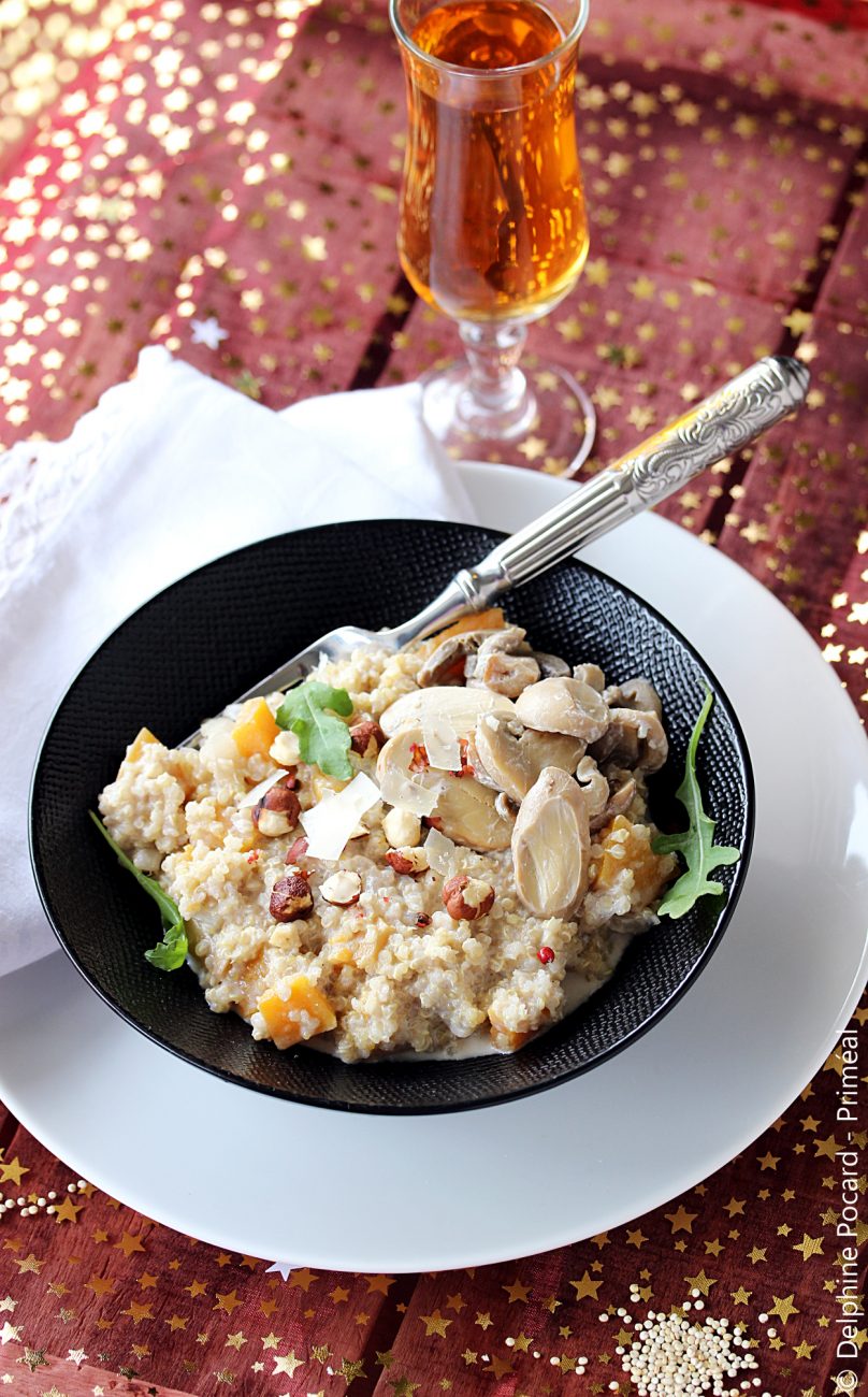 Risotto de quinoa et butternut aux épices de Noël