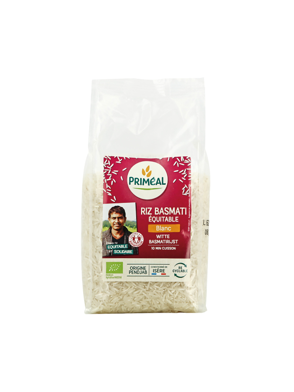 Riz basmati demi-complet de terroir, bio et équitable 500g