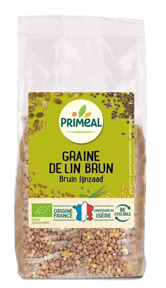 GRAINES DE LIN BRUN 250G - Priméal
