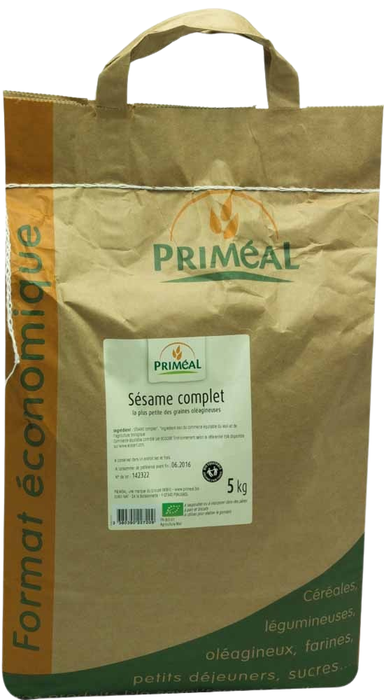 Penne demi-complètes Bio - PRIMEAL - Sac de 5kg