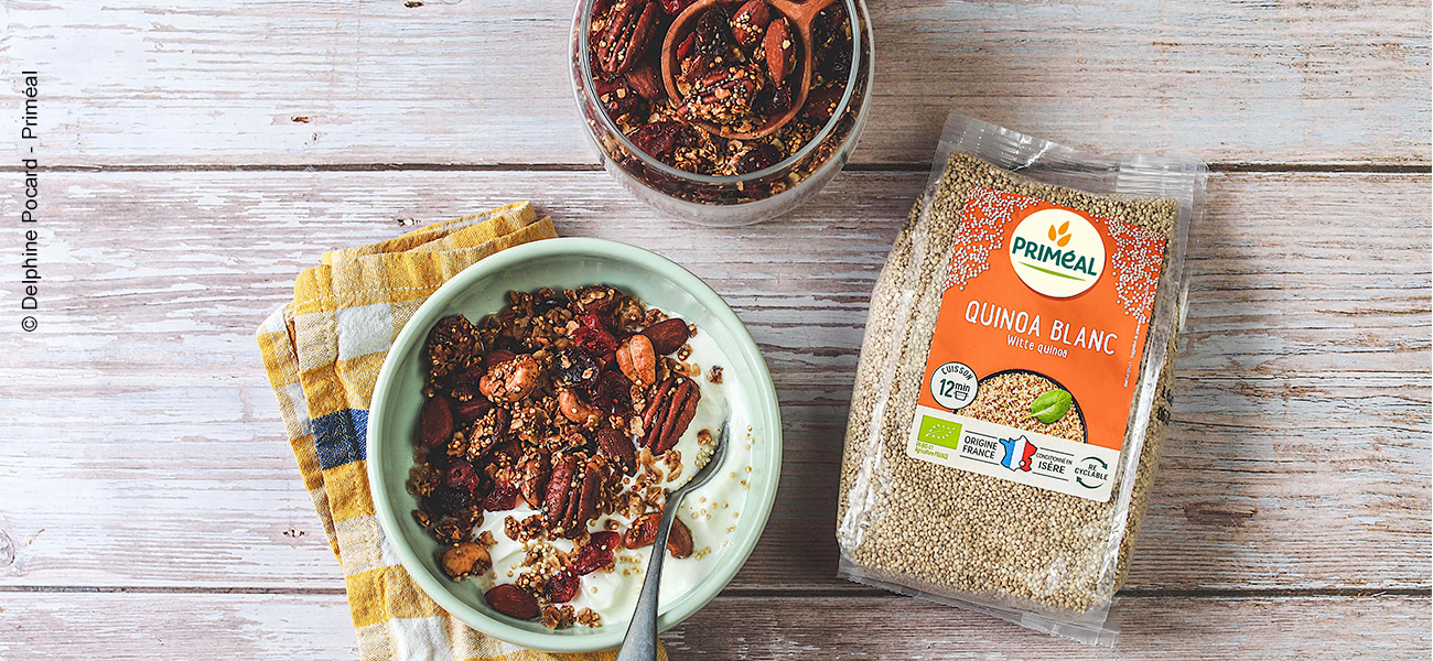 Granola croustillant au quinoa bio