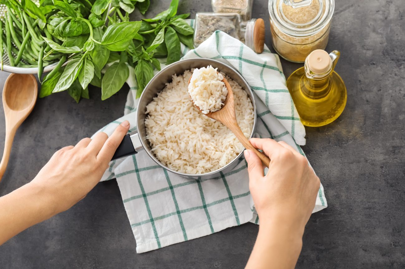 Riz pilaf : cuisson par absorption (à la cocotte ou au four)