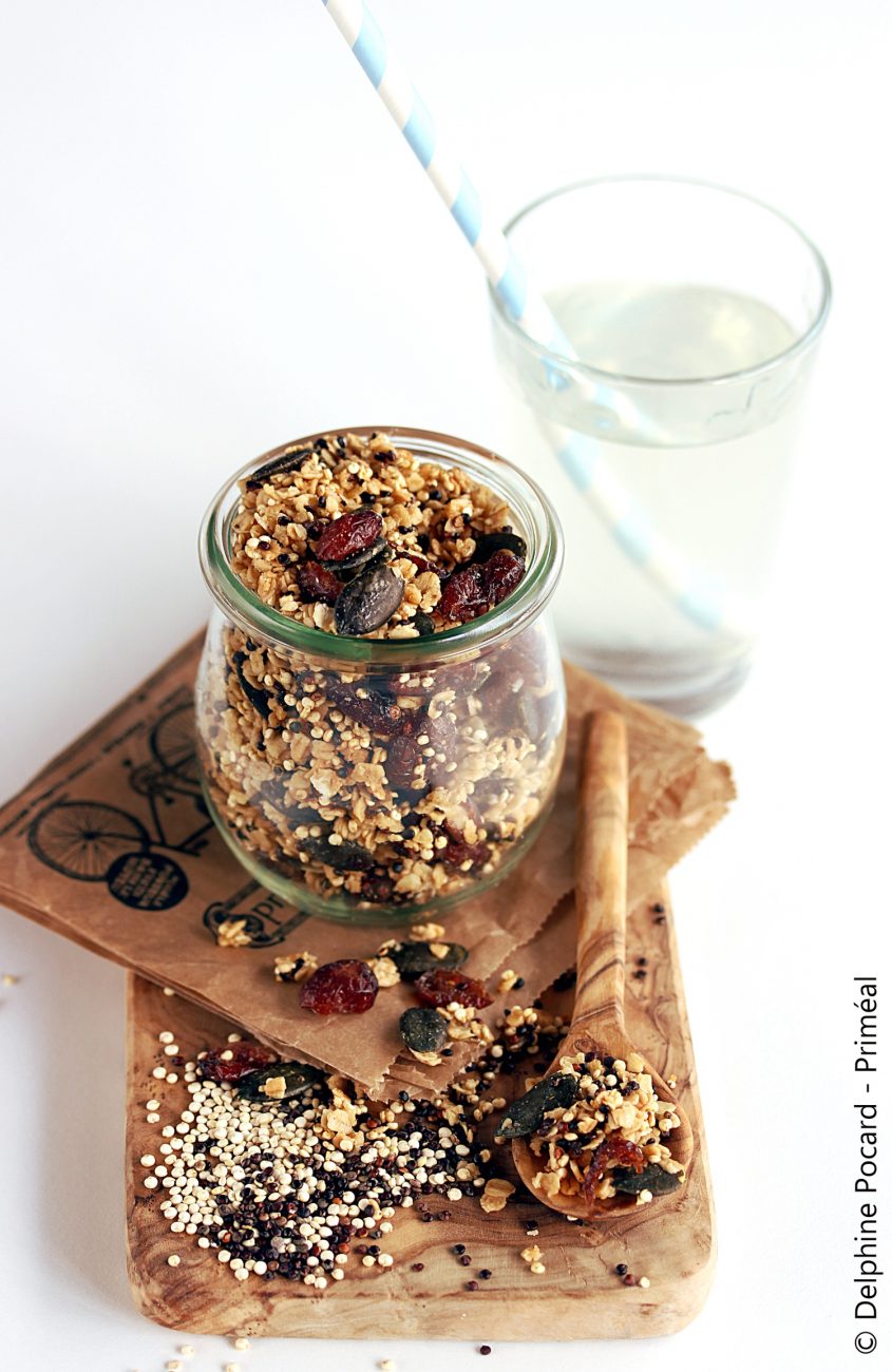 Granola gourmand aux 2 quinoa