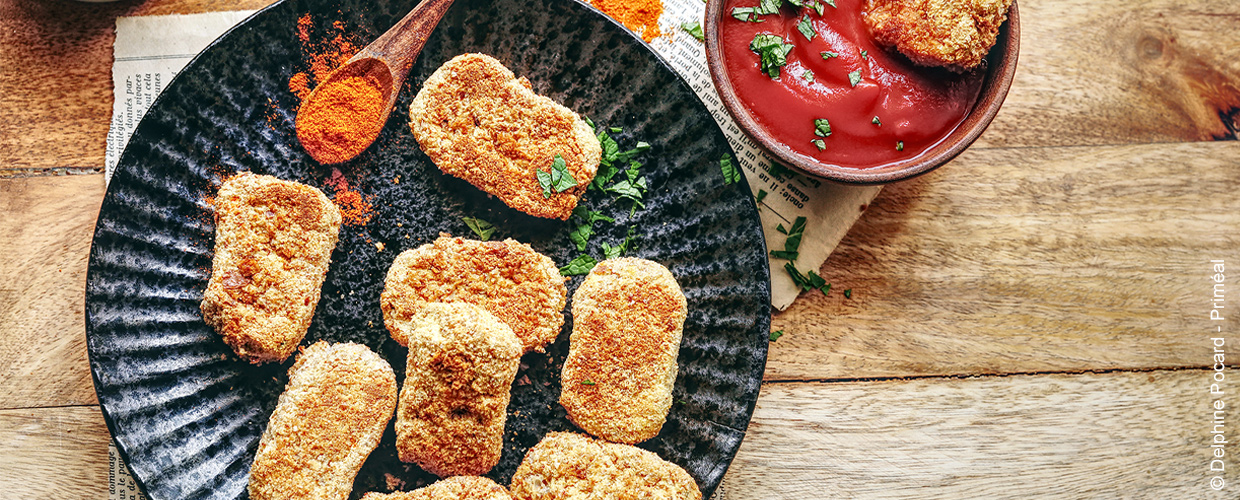 Nuggets vegan aux haricots coco bio