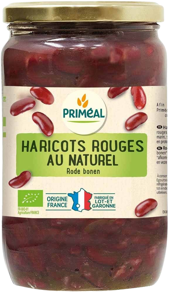 HARICOTS ROUGES AU NATUREL FRANCE 720ML - Priméal