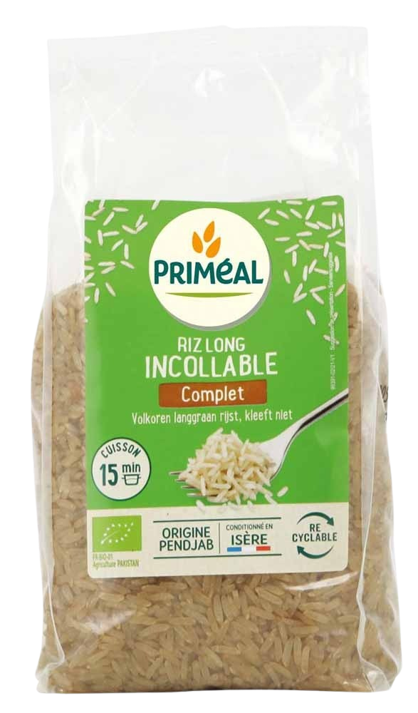 RIZ LONG COMPLET INCOLLABLE CUISSON RAPIDE 500G - Priméal