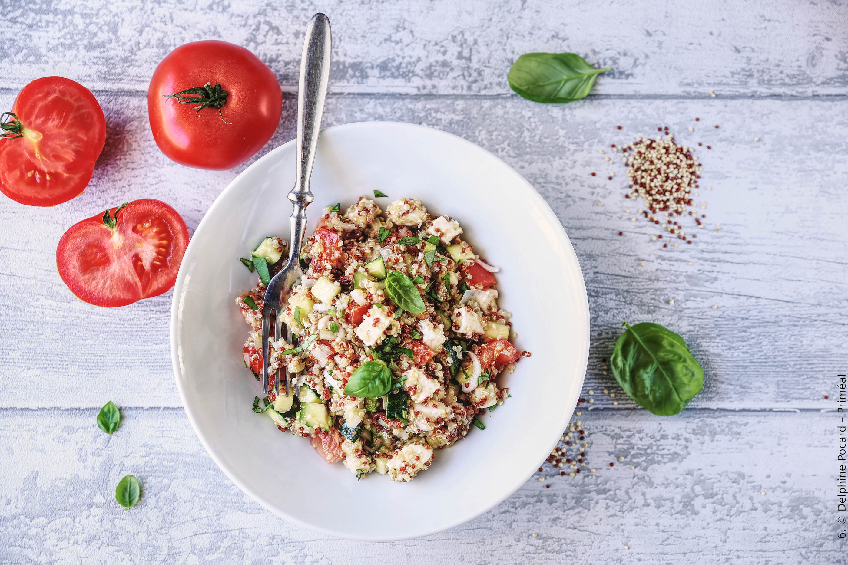 Salade italienne au duo de quinoa
