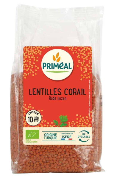 Lentille corail Bio